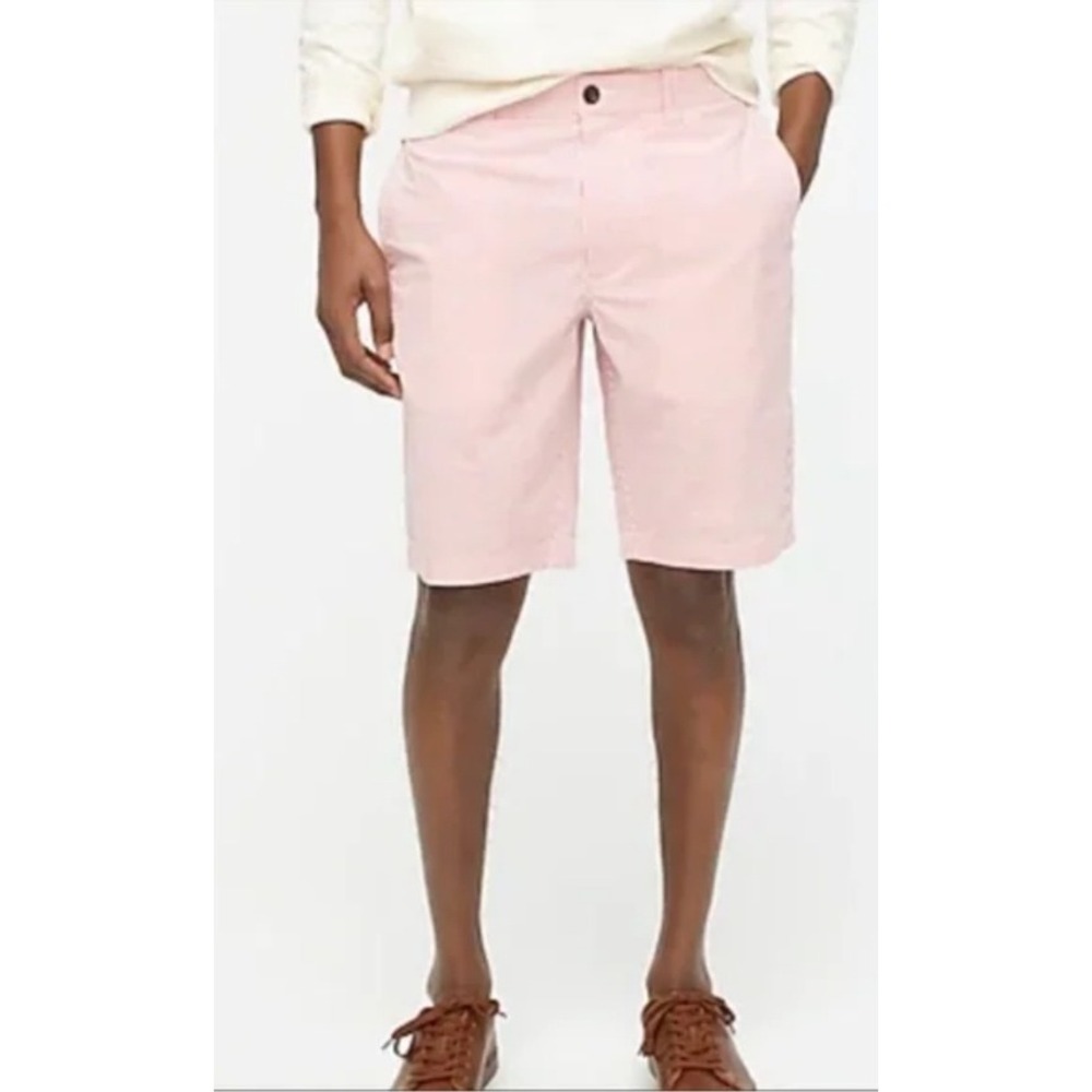 J.Crew Mens Pink Stretch Chino Shorts 9 Inch ISize 34‎ CH150 NEW $80